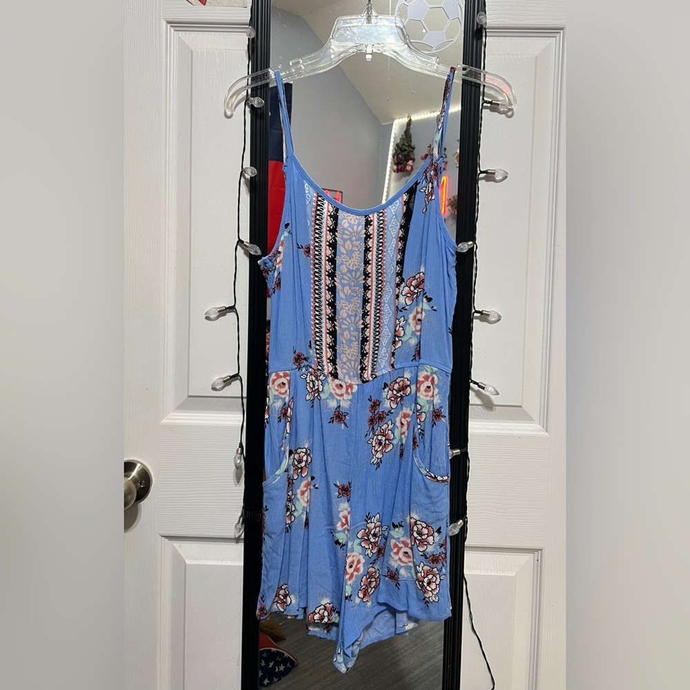 Lily Rose Blue Floral Dress